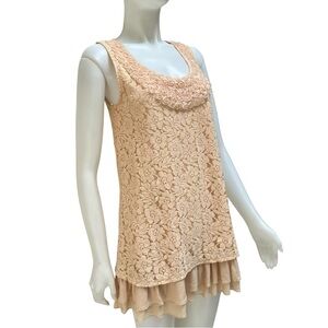 Miss Chievous Cream Lace Mini Dress Whimsygoth Boho Coquette‎ Romantic  NWOT Y2K